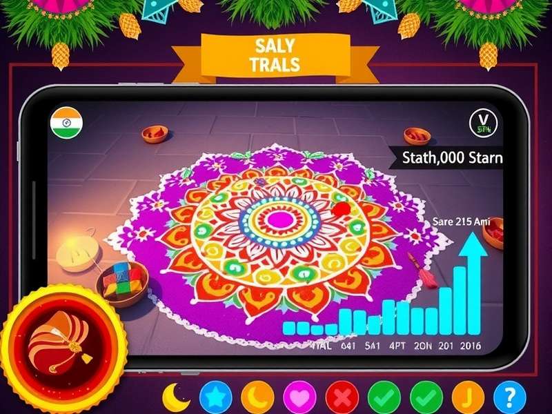 Vibrant Rangoli Delight player community sharing their designs